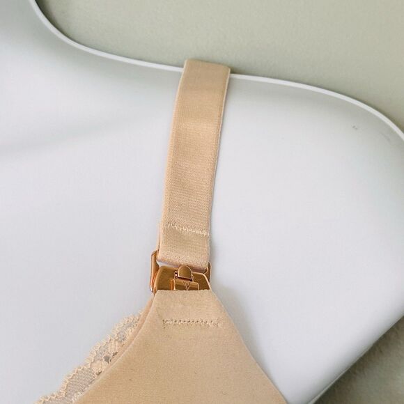 Victoria's Secret Body By Victoria No Wire Nursing Bra 38DDD Lined Breastfeeding - Picture 3 of 11